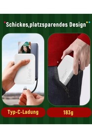 Resim Liene Akıllı Telefonlar Için Mini Fotoğraf Yazıcısı - 50 Yaprak Çinko Fotoğraf Kağıdı 