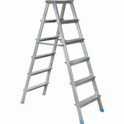 Resim Seçkin 6+6 Çift Çıkışlı Alüminyum Merdiven (Tİ 106) 