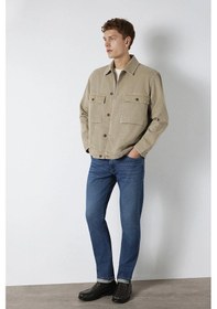 Resim Mavi Erkek Uzun Kollu Çift Cepli Gömlek M0211778 Laurel Oak Laurel Oak 