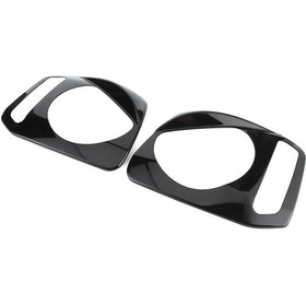 Resim Reedark Suzuki Jimny 2007-2017 İçin Siyah Abs Ön Far Lens Korumalı Dekoratif Kapak Seti 2 Adet - Kırılma Ve Çiziklerden Koruma, Araç Görünümünü Güzelleştirme 
