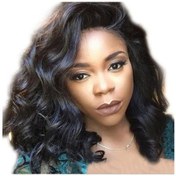 Resim Lebıhmurah Wg833 Kadınlar İçin Te Siyah Kısa Sentetik Saç Peruk Isıya Dayanıklı Sentetik Peruk 