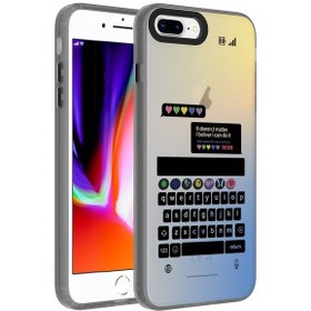 Resim Apple Uyumlu iPhone 7 Plus Kılıf Desenli Hptk Dragon Sert Kapak - Klavye Klavye 