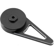 Resim Yunboo Alüminyum Alloy Siyah Direksiyon Kolu Kumanda Gönderici 7.43 3.3 1.4cm 