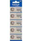 Resim Supex Extra Long Battery CR2016 3V Blister Lityum Pil 5'li 