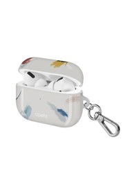 Resim Apple Uyumlu AirPods Pro Kılıf Fırça Boya Desenli Coehl Reverie Kapak Gri 