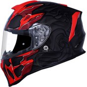 Resim Dinamo Titan Siyah-antrasit-kırmızı Kask C2 Siyah 