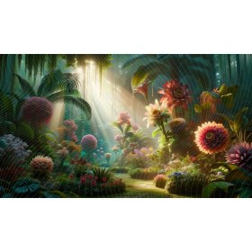 Resim Venspor Büyüleyici Tropikal Orman Temalı Arkaplan Profesyonel Fotoğrafçılık Için 200 x 150 cm Duvar Örtüsü Fon 
