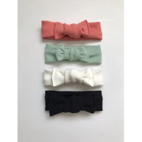 Resim Nis Butik 4'lü Bandana Bebek Hediyelik Set, Bebek Bandana Hediye Seti 