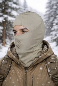Resim Genel Markalar - Ss Polarlı Su Ve Rüzgar Geçirmez Balaclava Askeri Yüz Maskesi Bej 