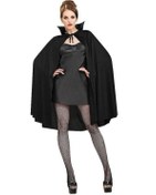 Resim NessiWorld Siyah Renk Yakalı Halloween Pelerini 90 cm 