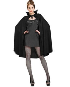 Resim NessiWorld Siyah Renk Yakalı Halloween Pelerini 90 cm 