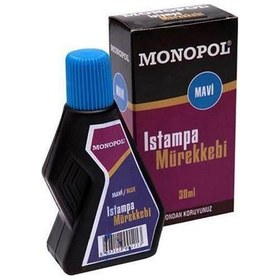 Resim Monopol Istampa Mürekkebi 30 ML Mavi 1121 