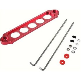 Resim Elmpaly Kırmızı Evrensel 5 Gözlü Akü Bağı Kiti - Dayanıklı Metal Braket Ve Donanım 