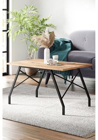 Resim Os2 Orta Sehpa , Metal Sehpa - Çam 