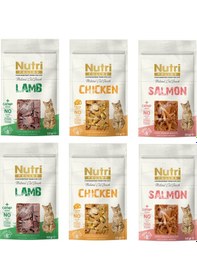 Resim Nutri Feline 3 Çeşit Karma Tahılsız Kedi Ödülü 50 Gr. X 6 Adet 
