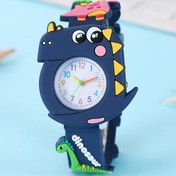 Resim Şık Erkek Hediyesi Sevimli Karikatür 3D Üç boyutlu Jura Dinozor Desen Kuvars Saat 