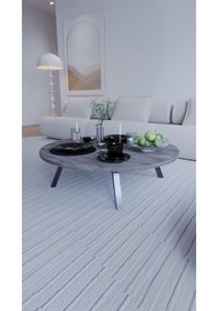 Resim Mega Kozalak Katlanabilir Yuvarlak Şık Yer Sofrası Yer Masası 