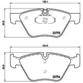 Resim Bmw 316i E90 On Fren Balatasi 2006-2012 Brembo P06057 