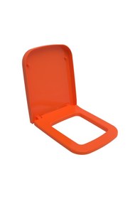 Resim Bocchi Tutti S Klozet Kapağı Yavaş Kapanır Parlak Turuncu A0322-012 Beyaz 