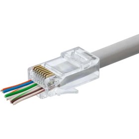Resim Ayder Timya Cat5 Konnektör Ez Rj45 100Lü Paket Şeffaf HDX5044 