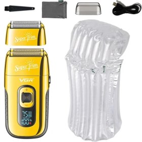 Resim Cdwishbest V-332 Tarzı Vgr Şarj Edilebilir 3 Vitesli Sakal ve Saç Elektrikli Tıraş Makinesi Erkekler Için Kel Kafa Tıraş Makinesi Berber Elektrikli Tıraş Makinesi Ekstra Mesh ile (Yurt Dışından) 
