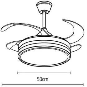 Resim Prime Aydınlatma Tavan Vantilatörü Aydınlatmalı Gizli Kanat Pervaneli Kumandalı Açılır-kapanır Kanat 3 Işık Rengi-11 