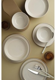 Resim Kütahya Porselen Fit-c 12 Parça 4 Kişilik Stackable Yemek Takımı - Krem 