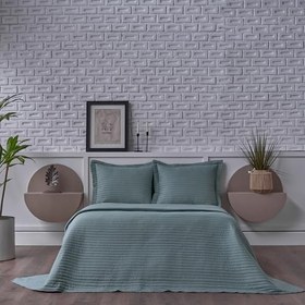 Resim DOQU HOME Otto Yatak Örtüsü Tek Kişilik - Yeşil 