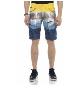 Resim Ck211 Kargo Tokalı Cep Kot Kapri Şort 001 