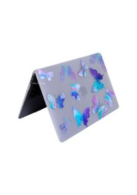 Resim Apple Uyumlu MacBook Air Kılıf 13.6 İnç M2-m3, Flower-07nl Touchıd'li Air M2-m3 A2681 A3113 İle Mor 