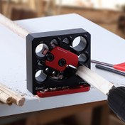Resim Ayarlanabilir 8 Delikli Çubuk Yapıcı Jig Karbür Takımlarla - Elektrikli Matkaplar için Çok Yönlü Ahşap İşleme Aracı, Kare'den Yuvarlak Çubuklara Frezeleme, Boyutlar 8-20mm 