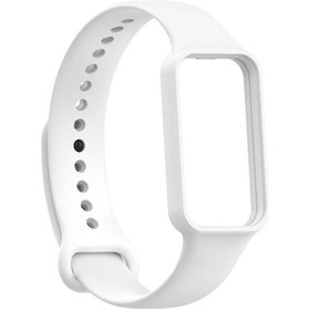 Resim Xiaomi Redmi Smart Band 2 İle Uyumlu Kordon Silikon Esnek Ayarlanabilir Kordon Kayış Beyaz 
