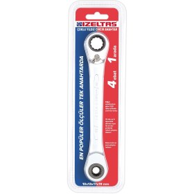 Resim İzeltaş Çoklu Yıldız Cırcır Anahtar 10*13*17*19 