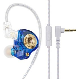Resim Lasonstiges Mavi Qkz Ak6-şanslı Kulaklık Hıfı Bas Kulaklık Monitör 3 Seviyeli Ayar Anahtarı 3.5mm Aux Kulak İçi Kulaklık Spor Stereo Ses Kulaklık 