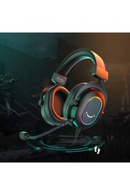 Resim Fifine Ampligame H6-w Beyaz Mikrofonlu Oyuncu Bilgisayar Yayıncı 7.1 Rgb Kulaklığı 