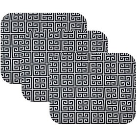 Resim Knsz oturma minderi 3 lü mazlum talen kumaş tel sandalyesi oturma yeri için 