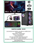 Resim RAMTECH BİLGİSAYAR RG109 Ryzen 7 5700x Rtx 5060 32Gb Ram 1Tb M.2 Nvme 23.6'' 180hz 1Ms Curved Gaming Full Hazır Sistem 