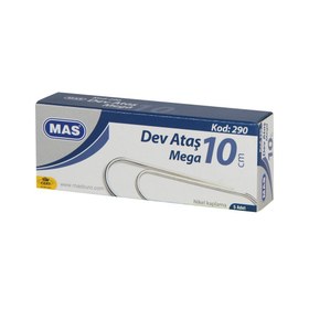 Resim MAS 290 Dev Ataş 10 cm 5 Adet - Metalik Gri 