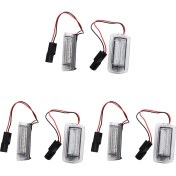 Resim Gemstone 6x Beyaz Kırmızı Araba LED Kapı Toyota Için Nezaket Işığı Dilek Prius Camry Alphard Isis Lexus Için IS250 RX350 (Yurt Dışından) 