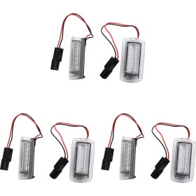 Resim Gemstone 6x Beyaz Kırmızı Araba LED Kapı Toyota Için Nezaket Işığı Dilek Prius Camry Alphard Isis Lexus Için IS250 RX350 (Yurt Dışından) 