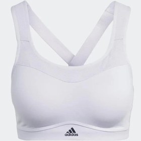 Resim Adidas HZ4226 Impact Training Yüksek Destekli Spor Bra Lila Lila XS 