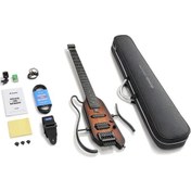 Resim Donner HUSH-X Headless Traveller Sunburst Elektro Gitar Seti 