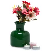Resim Carmen Soft Tıpa Vazo - Yeşil - 20x13 cm 