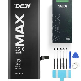 Resim Deji iPhone 6 Batarya 2516 mAh Li-Ion Silikon Anot Teknolojili, Yüksek Kapasiteli ve Hızlı Şarj Destekli Uzun Ömürlü 