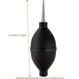 Resim Tongdashop 1 Adet Silikon Kahve Değirmeni Temizleyici Manuel Toz Üfleceği Çok Amaçlı Siyah 