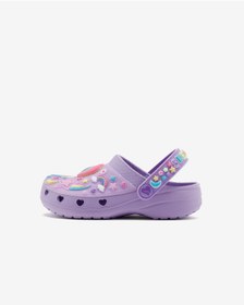 Resim Skechers Heart Charmer - Girly Land Küçük Kız Çocuk Mor Işıklı Terlik 308406n Lvmt 