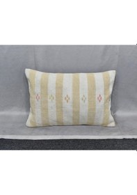 Resim Zehra Abla Halı Yeni El Dokuma Dekoratif Kilim Kırlent Yastık Kılıfı 6680 Çok Renkli 