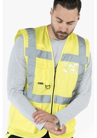 Resim Mühendis İkaz Yeleği Reflektörlü Fosforlu 