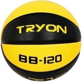 Resim Tryon Bb-120 Kauçuk Basketbol Topu 7 Numara Sarı Siyah 