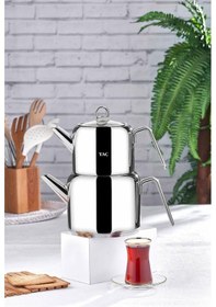 Resim Taç Hera Maxi Çaydanlık Takımı Platin 